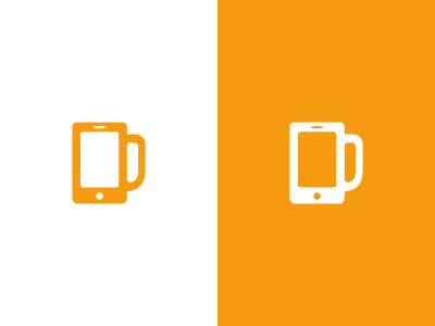 Beer Mug + Phone Logo Design app beer brand branding design icon identity logo mug phone