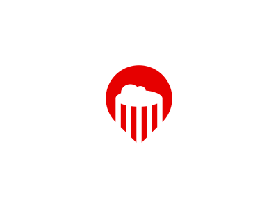 Popcorn Pin Logo Design