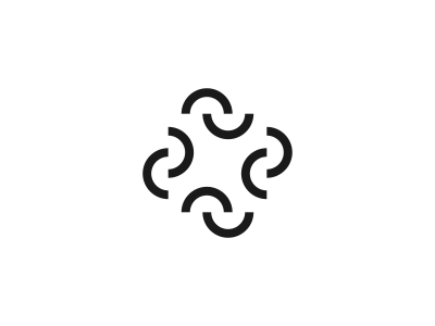 Square logo icon identity design brand branding rectangle circle optical illusion