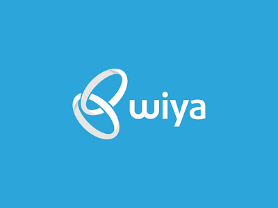 Wiya Logo Design brand branding connection design icon identity intersecting logo mobius network rings social