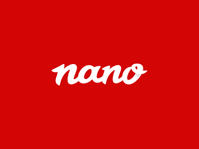 Nano Logo Design Wordmark brand branding calligraphy design icon identity logo nano type typography wordmark