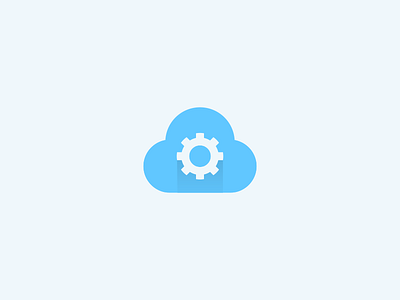 Cloud Gear Icon / Logo Design