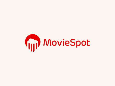 Movie Spot Logo Design app brand branding cinema design icon identity logo movie pin popcorn spot