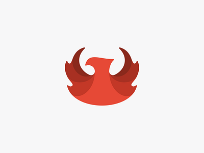 Phoenix Logo Mark Design bird brand branding design fire firebird flame icon identity logo phoenix wings