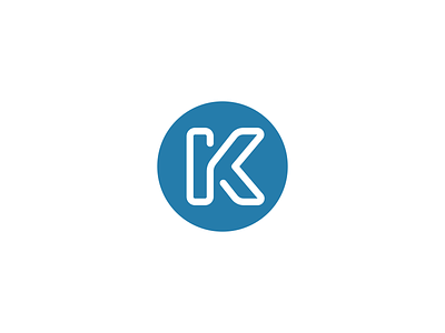 K Logo Design, Monogram blue bold logo brand branding custom logo design icon identity k k logo letter k lettermark line logo logo design logodesign logotype monogram paperclip symbol