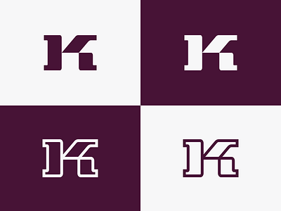 K Monogram Logo Design brand branding design geometric icon identity k logo monogram