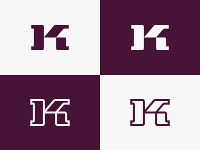 K Monogram Logo Design