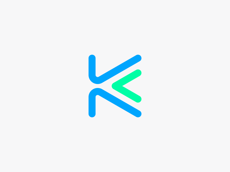 K Logo Design by Dalius Stuoka | logo designer on Dribbble