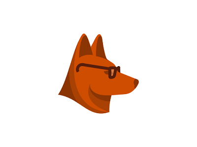 Dingo With Glasses Logo Design