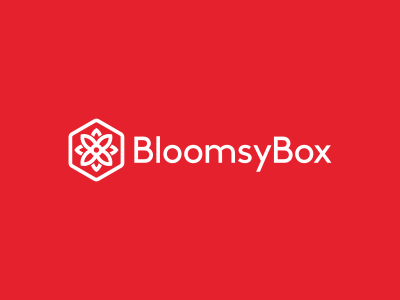 BloomsyBox Logo Design bloom brand branding delivery design floral flower flowers fresh icon identity logo