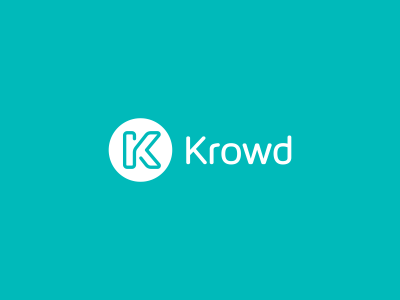 Krowd Logo Design brand branding connection design icon identity k krowd line logo monogram
