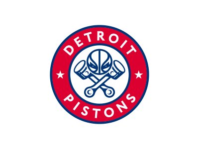 Detroit Pistons Logo Design basketball brand branding design detroit icon identity jolly roger logo nba piston