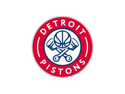 Detroit Pistons Logo Design V2 basketball brand branding design detroit icon identity jolly roger logo nba piston