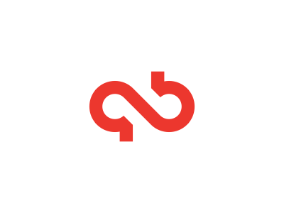 q + b + Infinity Logo Design b brand branding design icon identity infinity logo loop monogram q qb