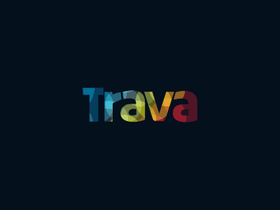 Trava Logo Design simple pot spectre graphic designer graphic design freelance designer colorful intersect rainbow design agency freelance logo designer logo design logo designer clever weed lights logo trava high psychedelic wordmark colors stoned