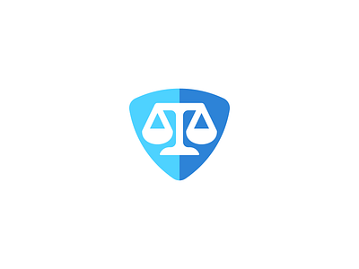 Shield & Scales Logo Design attorney brand branding design icon identity law legal logo scales security shield