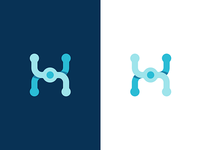 Hub / H Monogram Logo Design