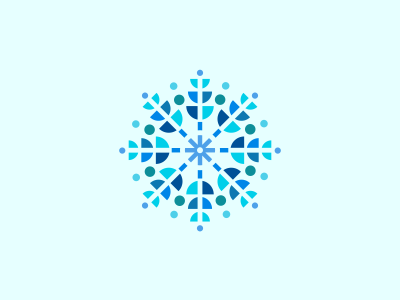 Snowflake absstract blue christmas design design agency designer graphic graphic design graphic designer icon icons logo logo design logo designer pattern snow snowflake star symbol winter
