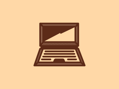 Computer brown computer design design agency designer graphic graphic design graphic designer icon icons laptop logo logo design logo designer