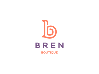Bren Boutique Logo Design b boutique brand branding design icon identity letter ligature ligatures logo monogram