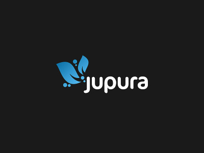 Jupura Logo Design blue clean design designer drop freelance graphic icon icons illustration jupura leaf logo pure water