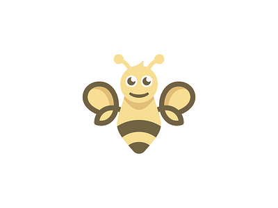 Bee Logo Design animal bee brand branding character design icon identity logo nature wings