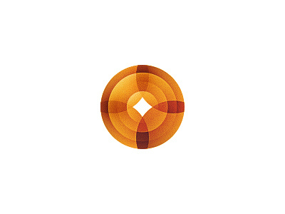 Circle design icon icons intersect logo mark orange overlap transparency