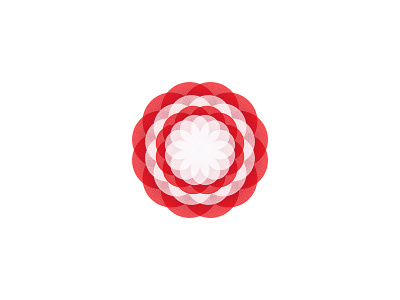 Flower blossom circular design flower icon icons illustration logo petal red rose water