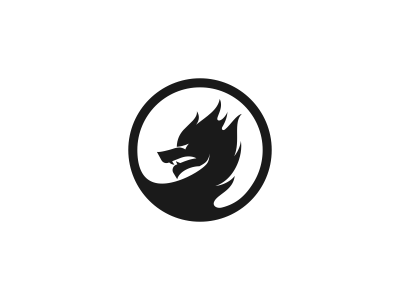 Dragon Logo Design logo icon icons design dragon flame fly sky creature dalius drink vodka stuoka designer retro black circle label vintage