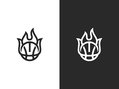 Sport logo - Miami Heat (M + H) Logo Design ball basketball brand branding design fire flame h heat icon identity logo m mark miami monogram nba sport logo ui vector