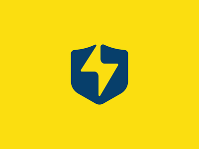 Bolt + Shield Logo Design bolt bolt logo brand clever current design electricity icon icons identity lightning logo logo design logo designer logodesign mark negative space security shield thunder
