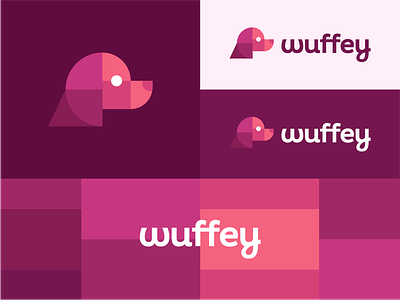 Wuffey animals head cat app apps mobile blockchain cryptocurrency events brand branding identity business cards stationery digital clever smart dog nature animal geometry geometric icon icons symbol logo pet pets security finance insurance sign modern vibrant social character mascot startup startups mvp tech fintech crypto veterinary veterinarian vet