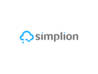 Simplion logo icon icons design simple on simplion cloud computing consulting consultancy tech typography type agency designer stuoka blue clever branding identity brand