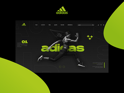 //adidas landing page concept/ branding design landing landingpage site ui web webdesign website