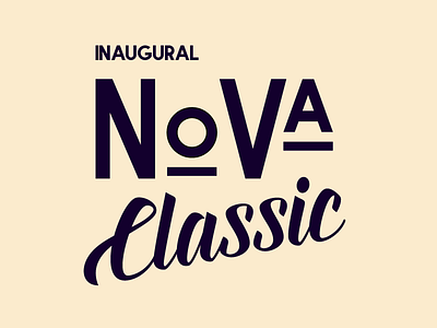 NoVa Classic beer brand brewing classic homebrew identity logo poster type typography