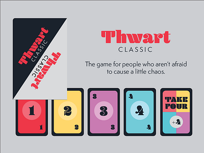 THWART: A combination card & board game. board game brand cards design game identity print visual