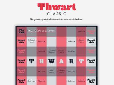 THWART Board board game brand cards design game identity playing cards print visual