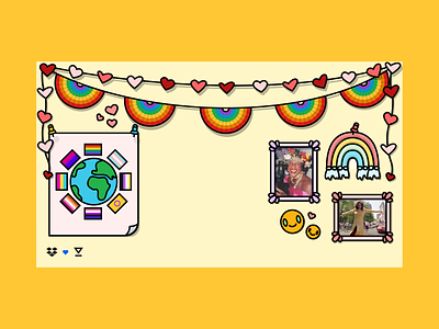 Pride banners background background banners cute hearts love pride pride flags rainbows