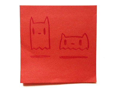 Ghost Cats cats ghost ghosts sketch spooky