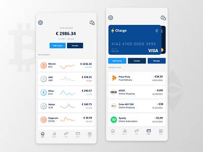 Crypto Banking App Design