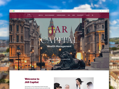 Jar Capital Website design webdesign website