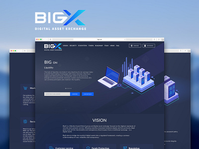 BigX Website Design cryptocurrency design web webdesign website