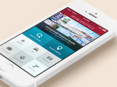 Hotels - iOS 7 apple hotel ios ios7 iphone redesign