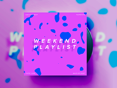 Weekend Playlist album art cd cover designers.mx lp mixtape music playlist soundcloud summer