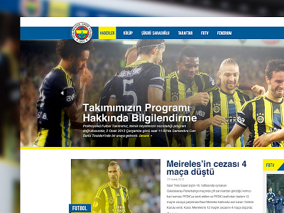 Fenerbahce.com redesign