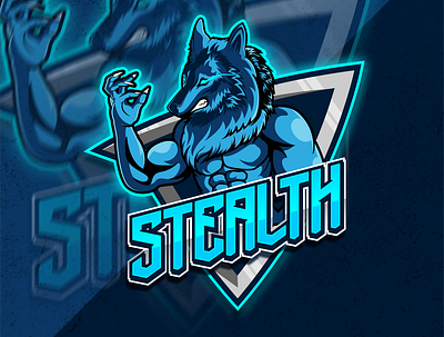 stealth a design illustration logo mascot logo design streamerlogo streamers vector