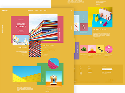 Colorful Website Template for Adobe 