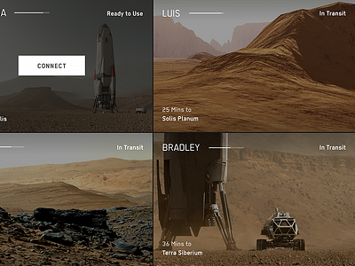 Mars Rover Tablet App app curiosity fui futuristic hud mars rover science tablet
