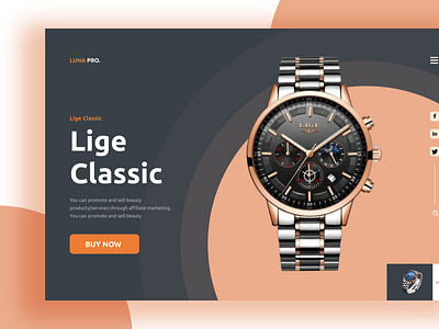 Watch Landing Page Design