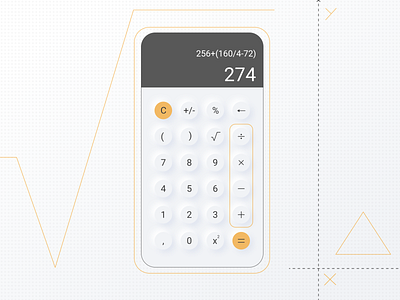Calculator app calculator circle count counter dailyui design figma interface math ui